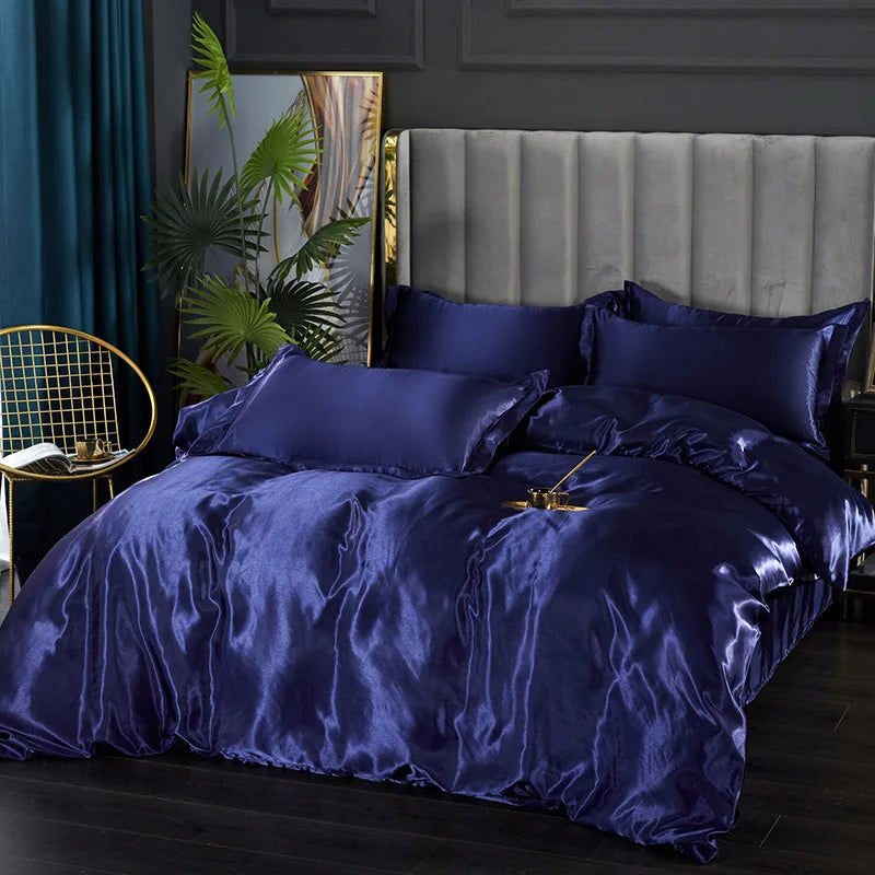 Luxurious Silk Bedding Ensemble: Elegance in Every Thread