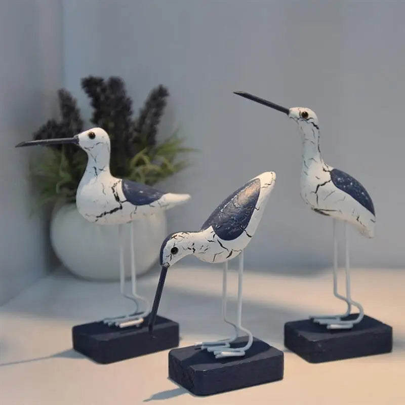 Mediterranean Seabird Figurines Decor