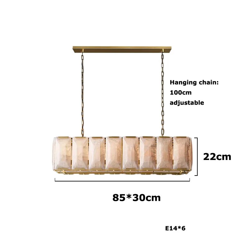 Retro Amerikaanse E14 LED dimbare kroonluchter hanglampen