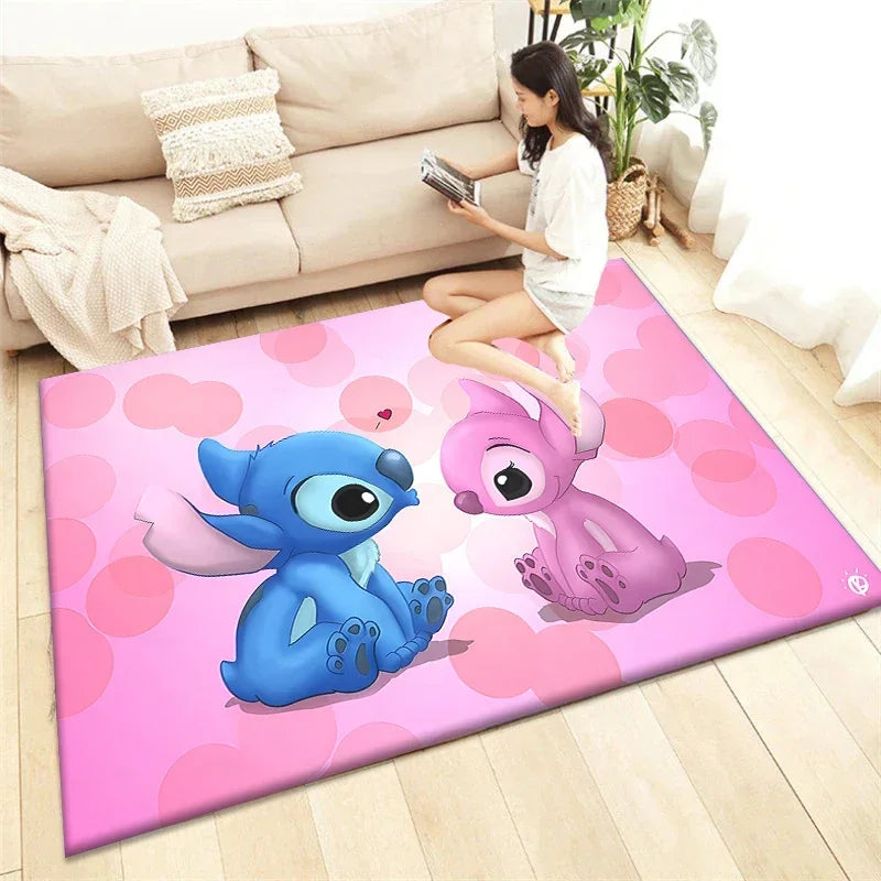 Winnie Stitch Cartoon Rug – Cozy & Vibrant Home Décor