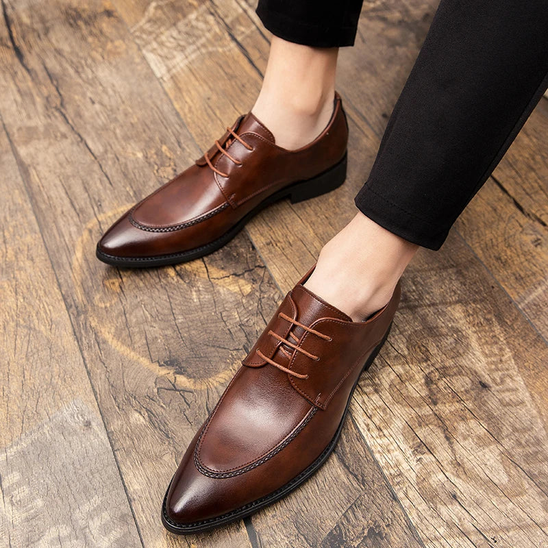 Chaussures d'affaires en cuir pour hommes