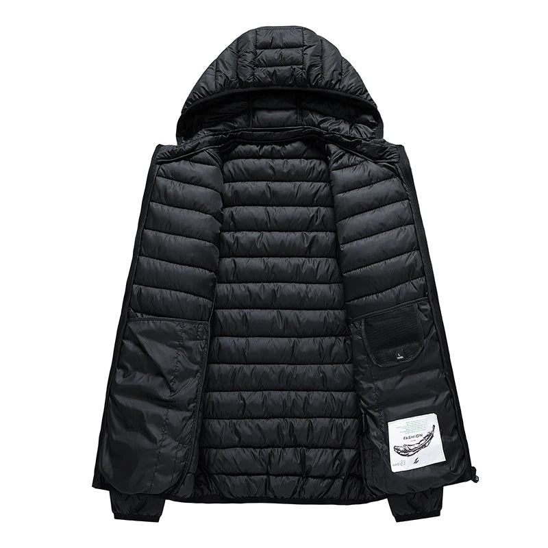 TitanMax: waterdichte winter-/herfstjas voor heren - Warme parka met capuchon en afneembare capuchon