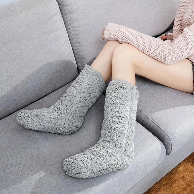 Emma's Cozy Luxe: Thermo-Kaschmirsocken für Damen – weiche, verdickte Winter-Boden- und Schlafsocken