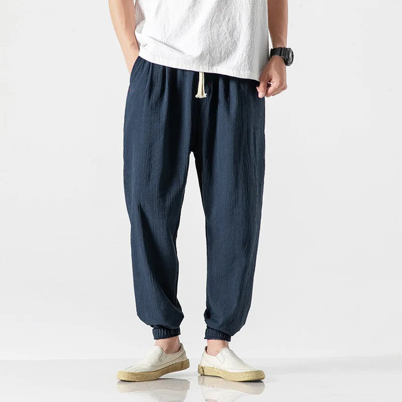 Men's Cotton Linen Harem Pants