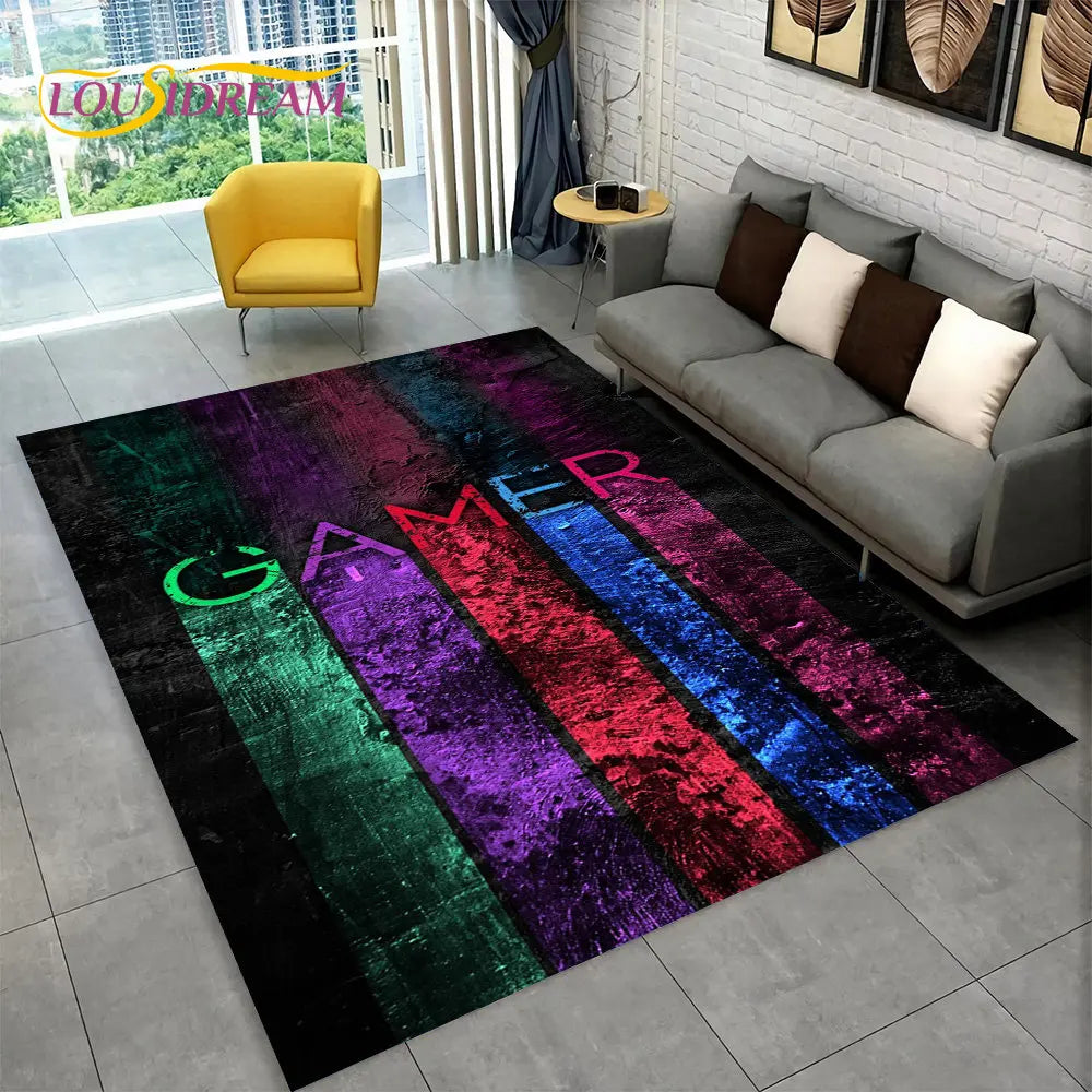 Alex 3D Cartoon Gamer Rug – Fun & Cozy Gamepad Carpet for Kids & Gamers