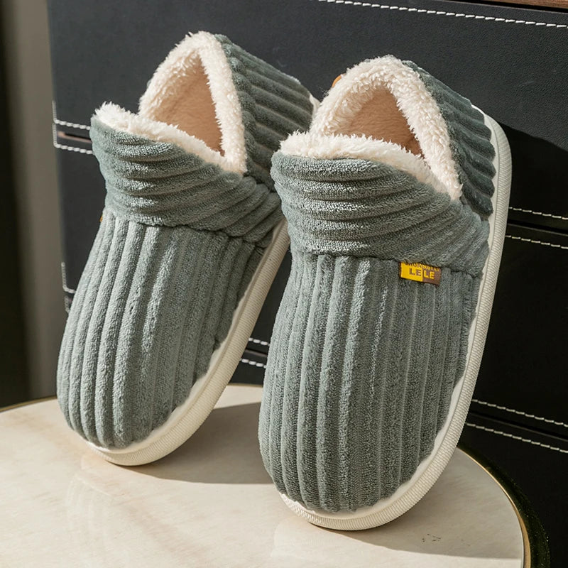 Pantuflas de felpa CozyMax | Zapatos de algodón antideslizantes para interiores ultra cálidos