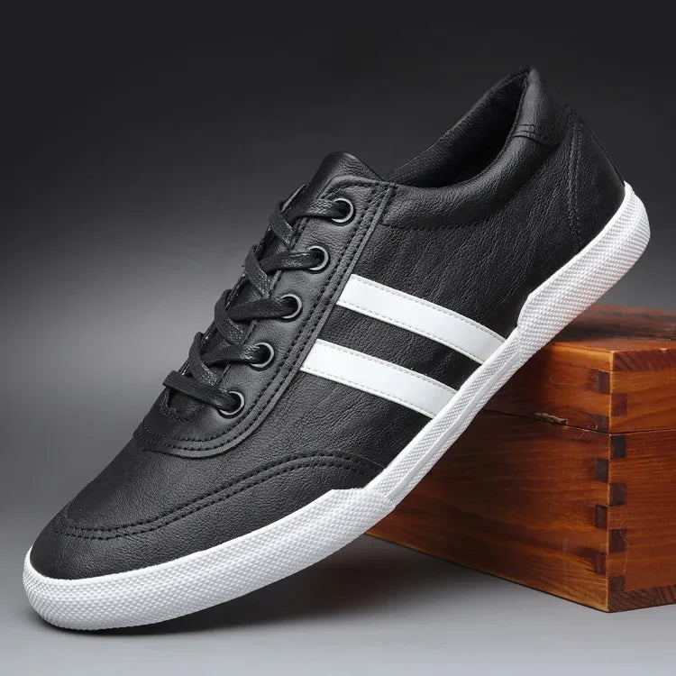 ApexWear Men's Leather Sneakers