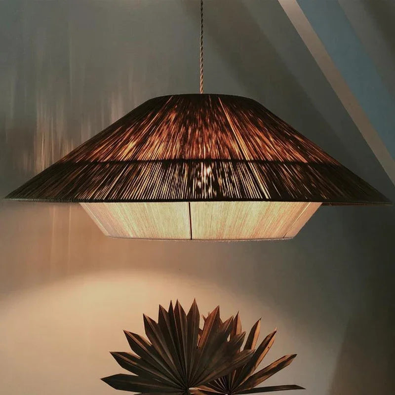 Selina Rattan Wabi Sabi Pendant Lights