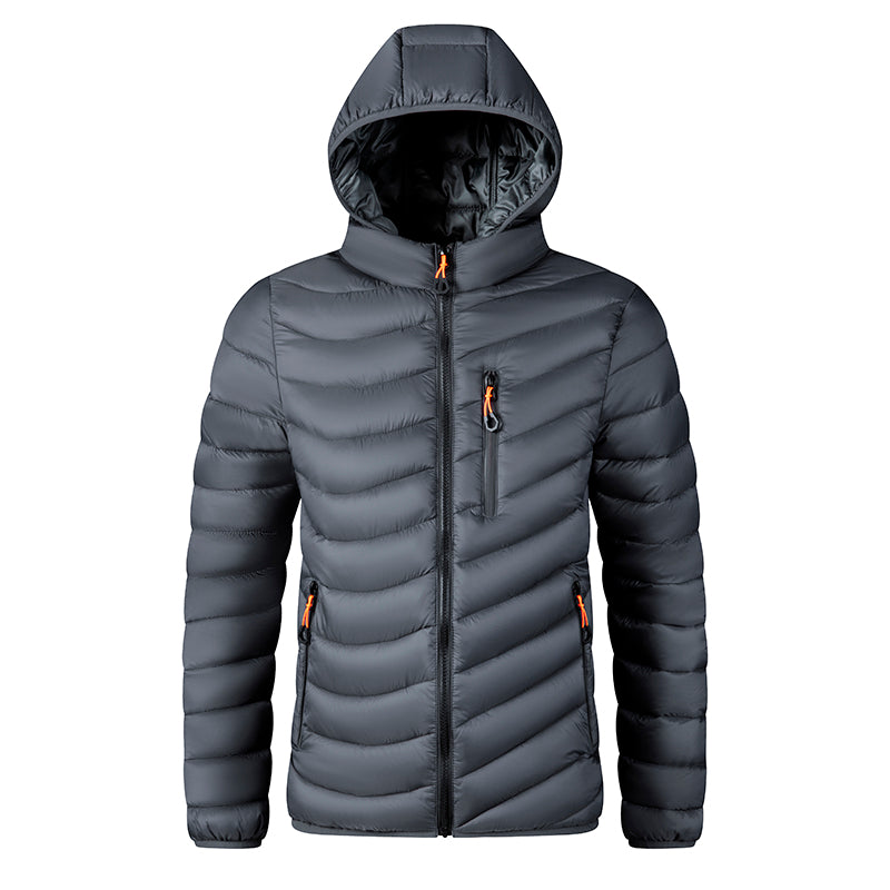 Everest: Men's Cotton Padded Windbreaker Jacket - Hooded Autumn & Winter Parka