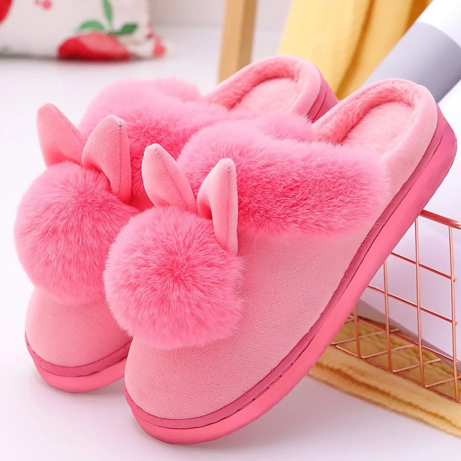 CozyBunny - Pantofole con orecchie da coniglio