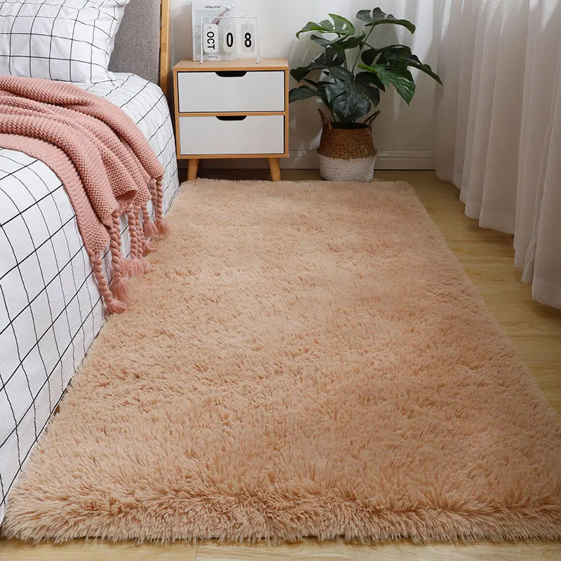 Winnie Fluffy Bedside Rug – Soft, Non-Slip Large Carpet for Bedroom & Nursery