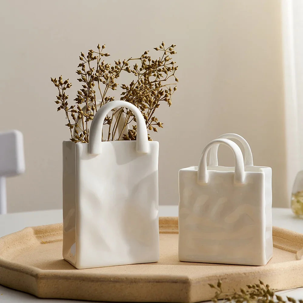 Simple Decorative Handbag Vase