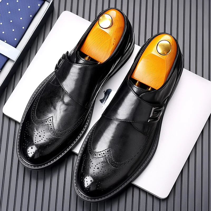 Chaussures d'affaires en cuir TitanCraft pour hommes