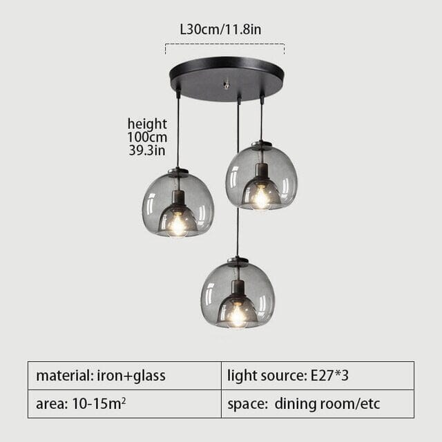 Antonio Glass Pendant Lamps