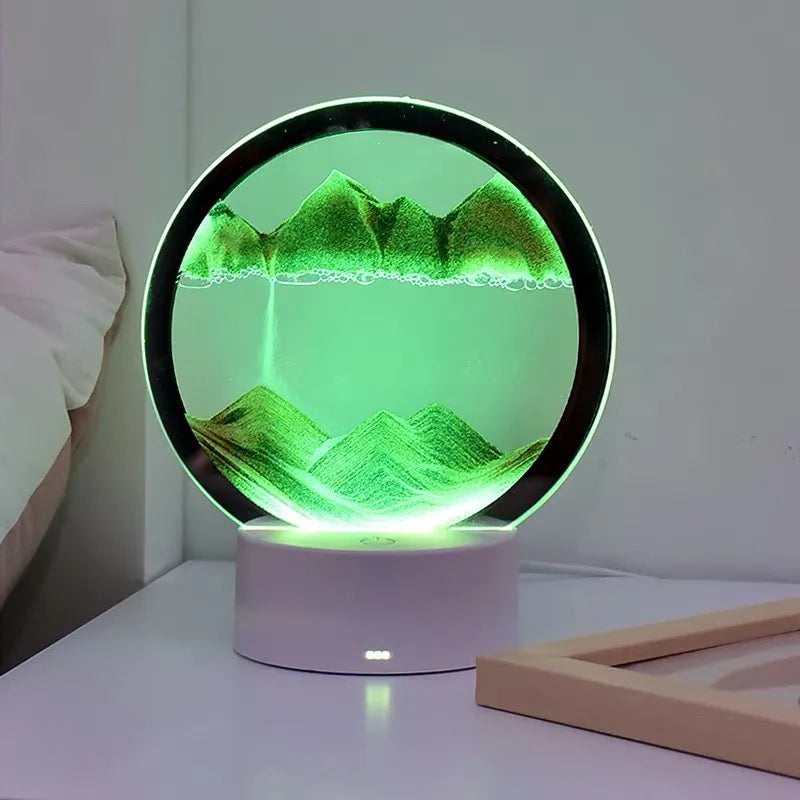 Creative Sand Lamp – Dekompresjon, Lys Art