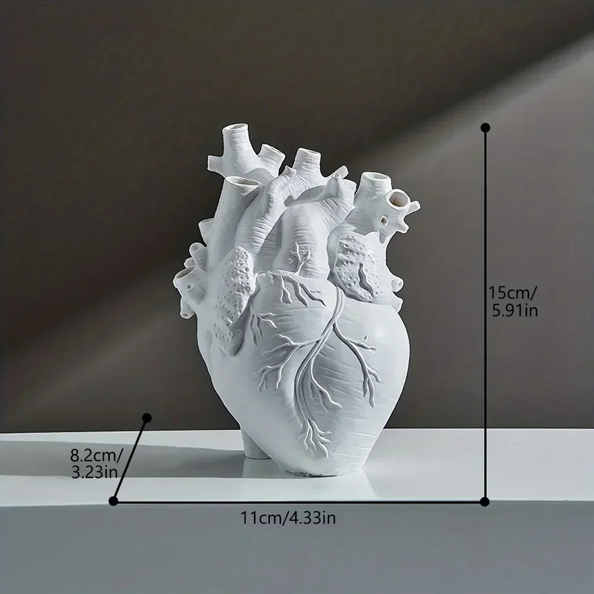 Elvase - Vaso in ceramica a forma di cuore