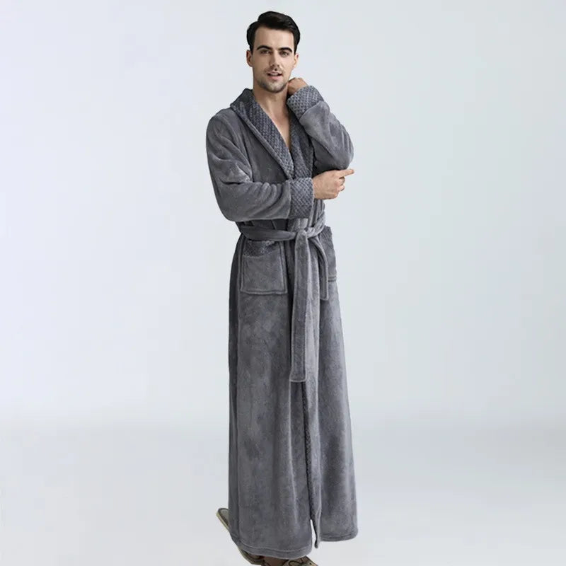 CozyNuit – Fleece Bathrobe for Men