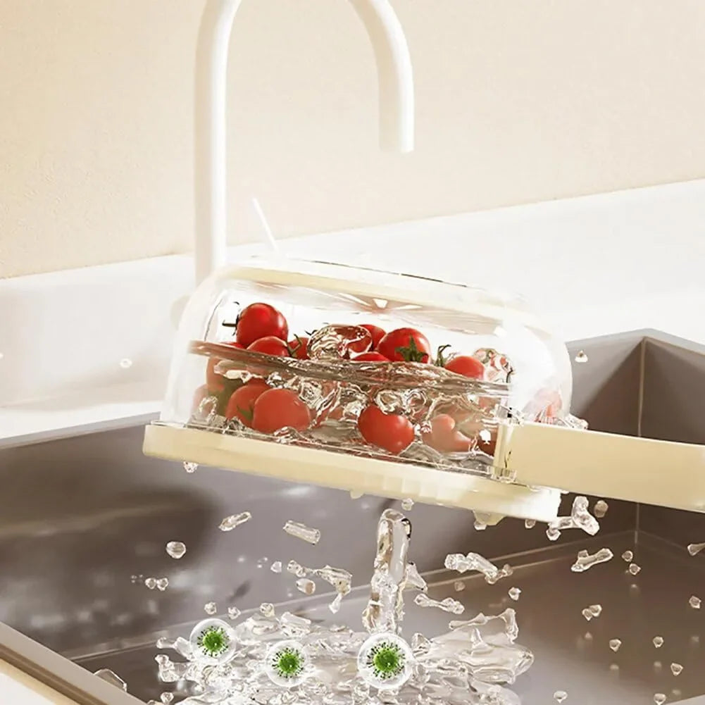 FreshBowl - Lavabo plegable con escurridor moderno