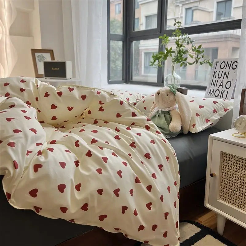 Set di biancheria da letto alla moda coreana