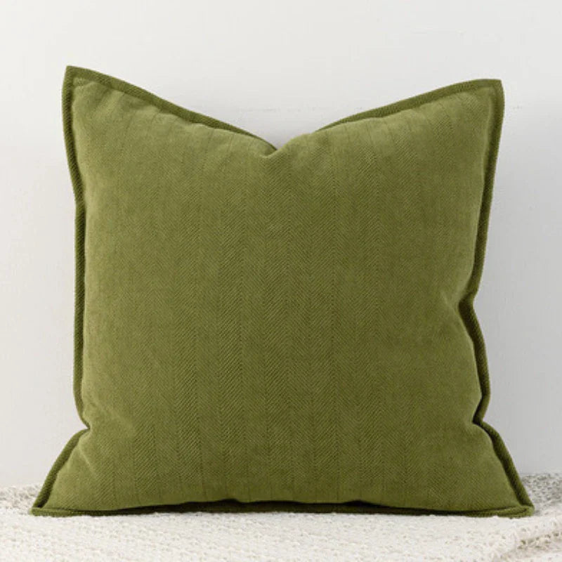 ChenilleCozy - Housse de coussin unie pour la décoration de la maison et de la chambre à coucher