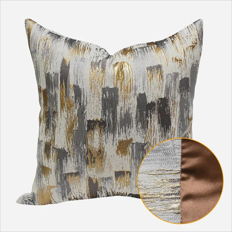 AbstractLuxe - Housse de coussin moderne pour le salon et la chambre