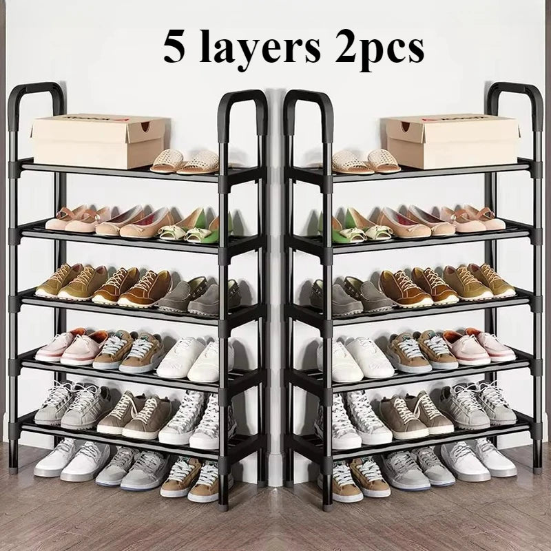 Sara 5-Tier Metal Shoe Rack – Space-Saving, Sturdy & Stylish Organizer