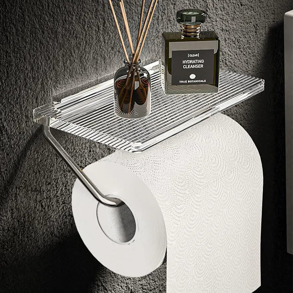 Toiletpapirholder med hylde