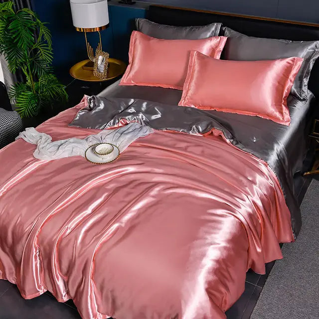 Housse de couette en satin de luxe