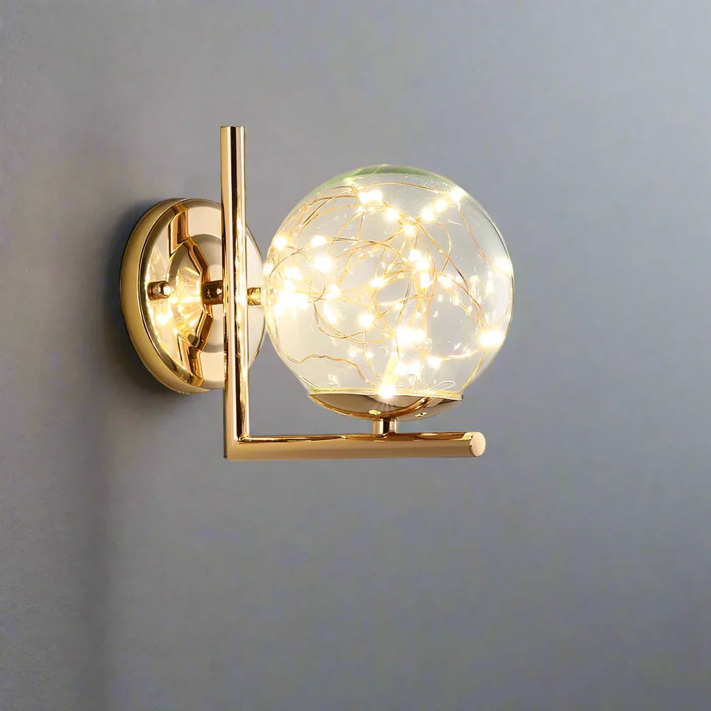 Luminous Globe - Colored Glass LED Wall Light