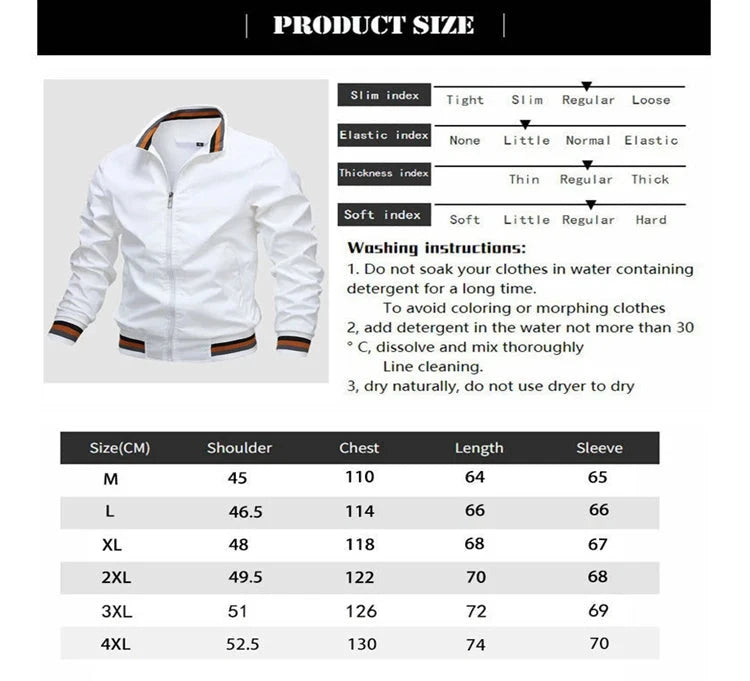 Code X-Outdoor Chaqueta cortavientos impermeable para hombre