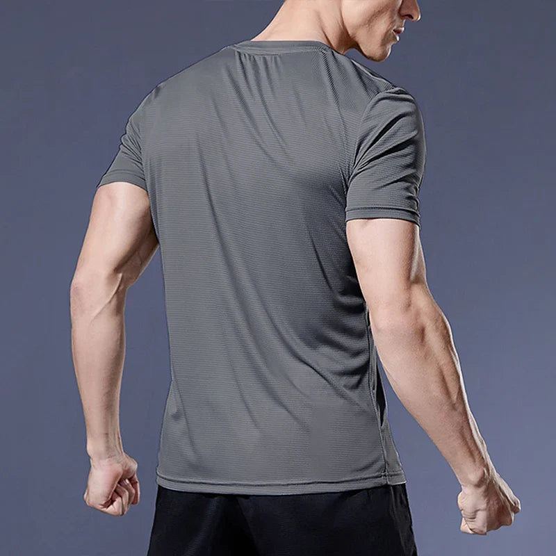 Herre Quick-Dry Kompression Sport T-Shirt