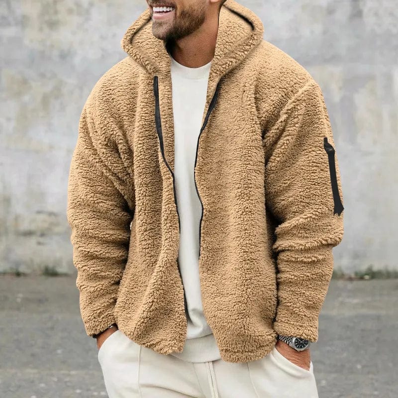 Niklas - Modern fleece sherpa jacket pullover for men