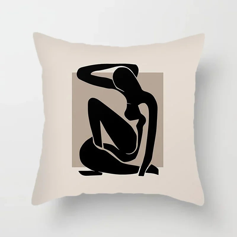 LineArt - Decorative Cushion Cover with Abstract Pattern