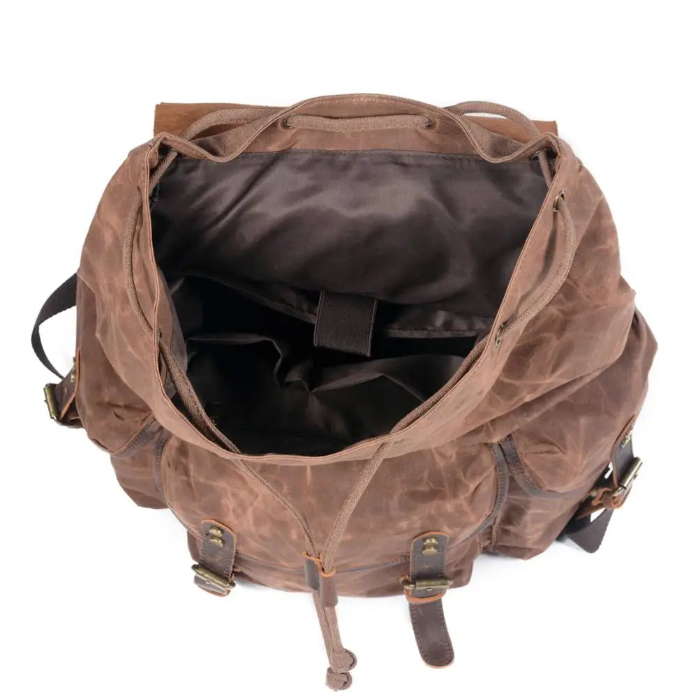 Zaino in pelle Canvas Trailblazer