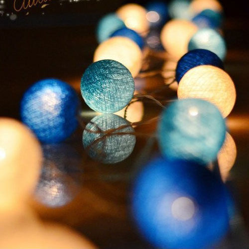 Bomullsboll LED Light Garland