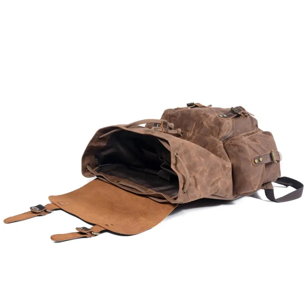 Zaino in pelle Canvas Trailblazer