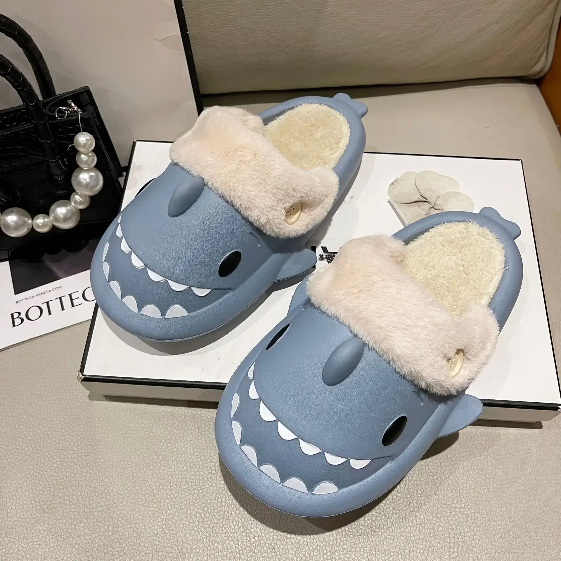 SharkSlides - Jolies pantoufles en coton