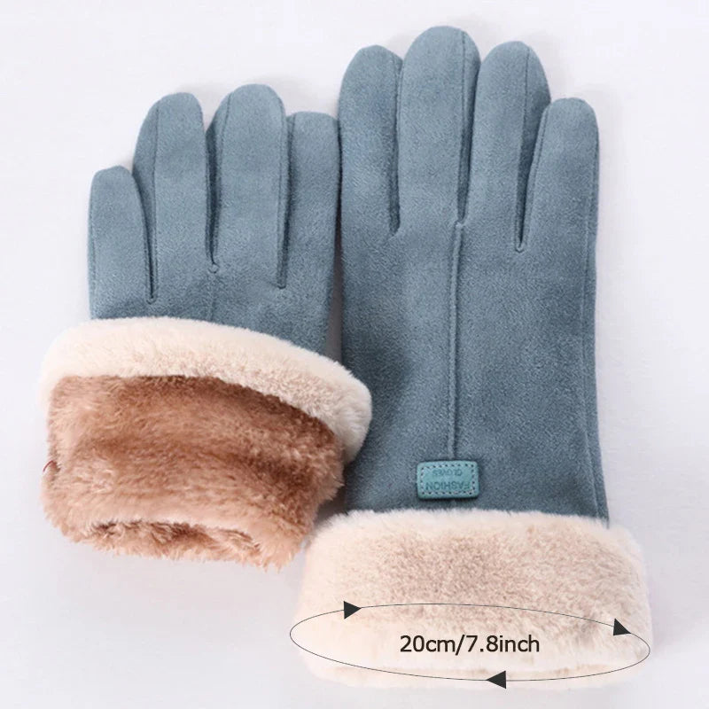 Gants d'hiver classiques en polaire