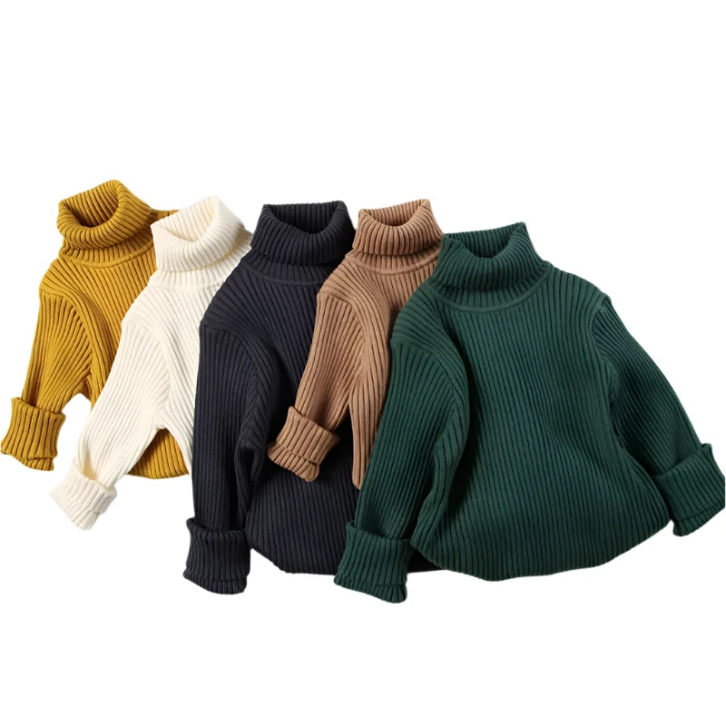 Luca’s Cozy Classic Turtleneck - Mjuk stickad tröja för barn