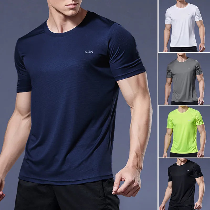 Herre Quick-Dry Kompression Sport T-Shirt