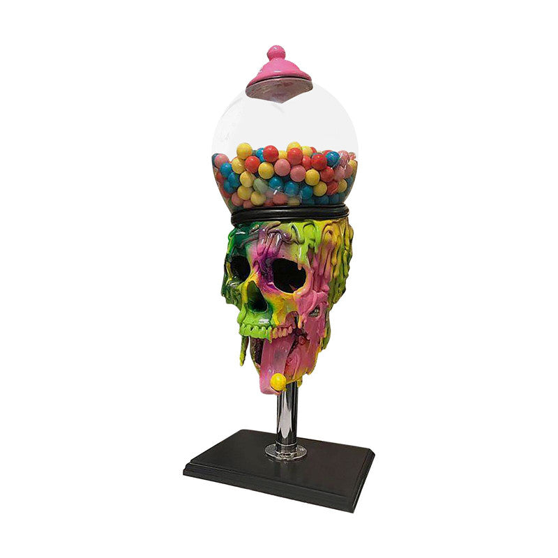 Skull Bubble Gum Machine Halloween bordsdekorationer