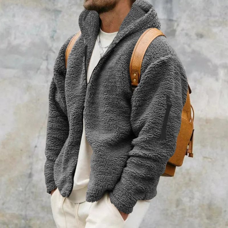 Niklas - Moderne sherpajakke i fleece for menn