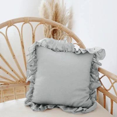 Soft Ruffled Pure Linen Cushion & Pillowcase Covers - 11 Colours, Various Sizes