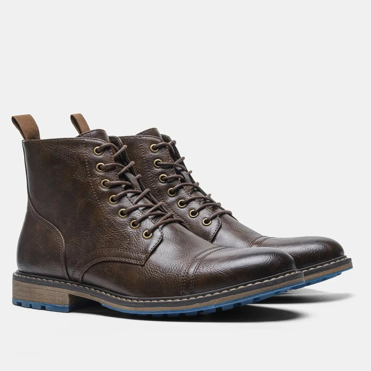 Erick : Bottines à lacets en cuir pour hommes