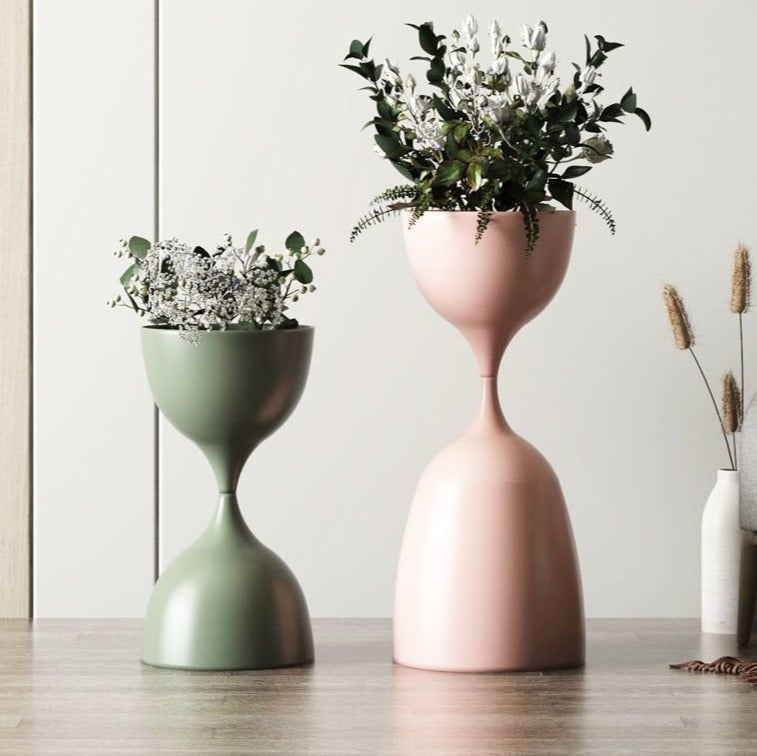 Élégant support de pot de fleurs sur pied en fer – Vase décoratif d'intérieur pour espaces de vie modernes