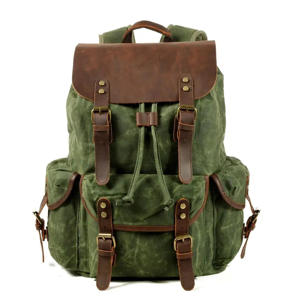 Zaino in pelle Canvas Trailblazer