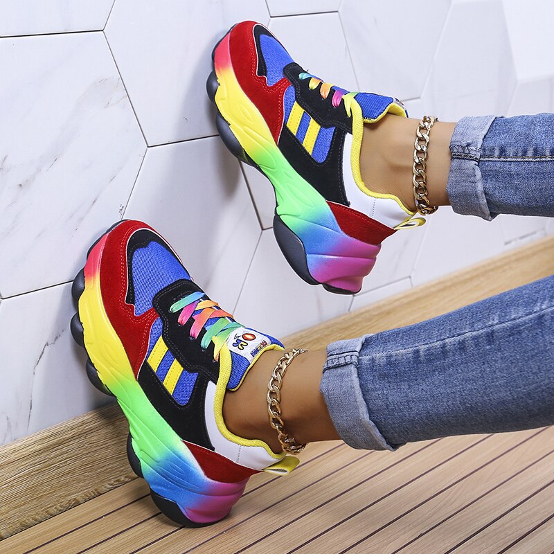 Mathilda Trainer | Casual orthopedische sneakers in verschillende kleuren | Regenboogschoen