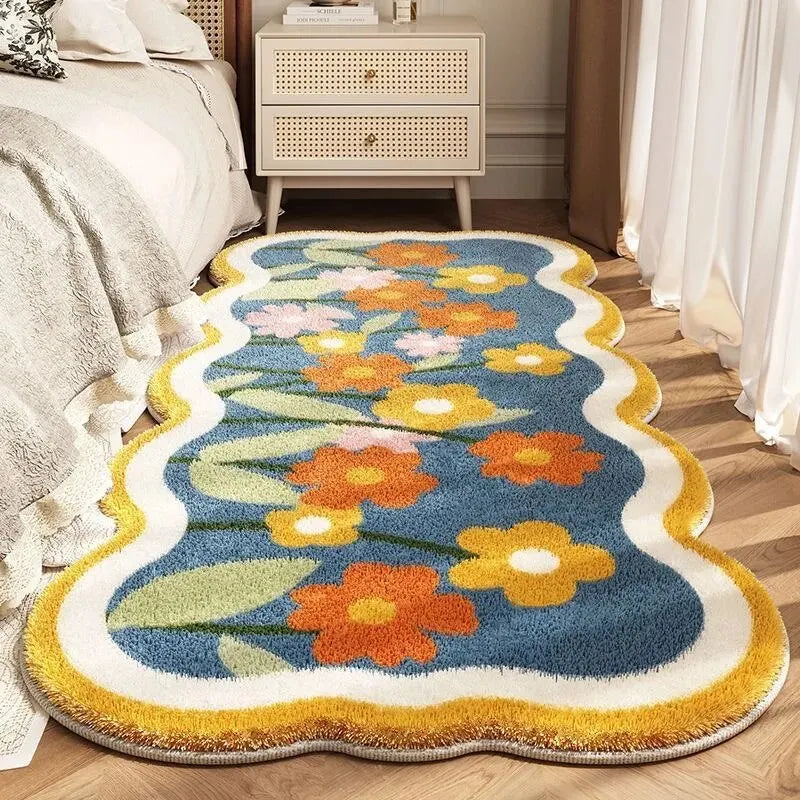 Floral Cashmere Dirt Resistant Rug