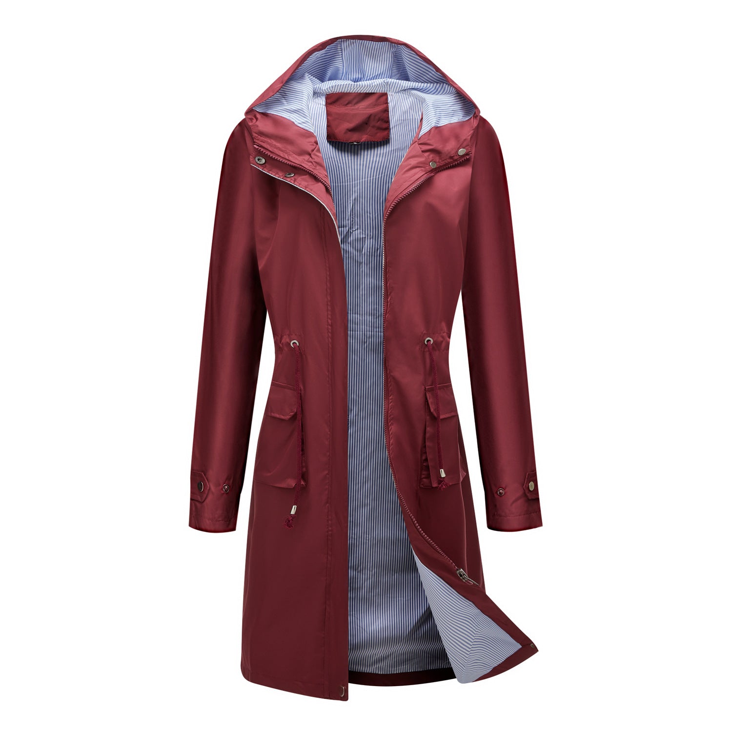 Lisa: Waterdichte trenchcoat/jas met capuchon - herfstwindjack voor dames