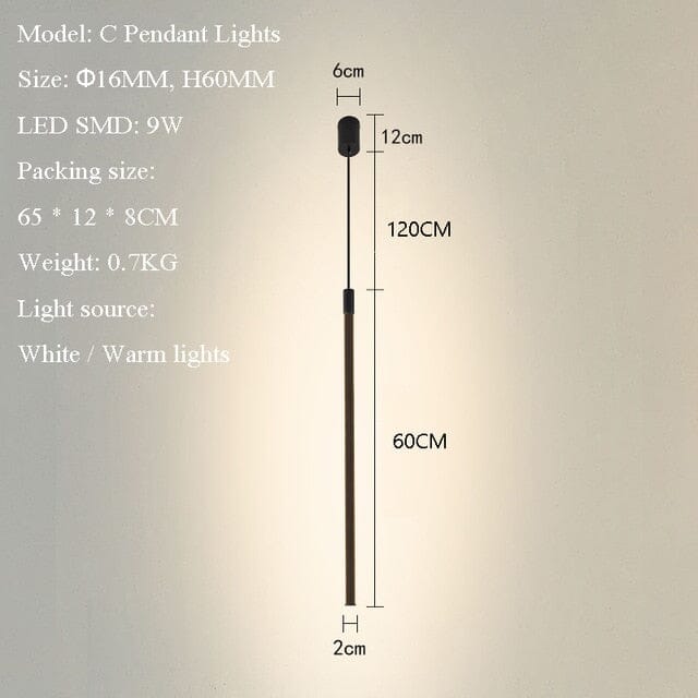 Lampade a palo LED di lusso lineari